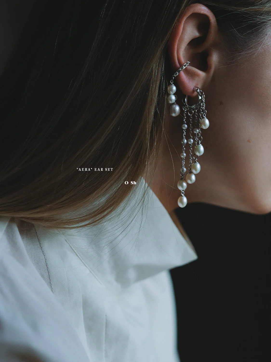 "AERA" EAR SET SILVER - Image 3
