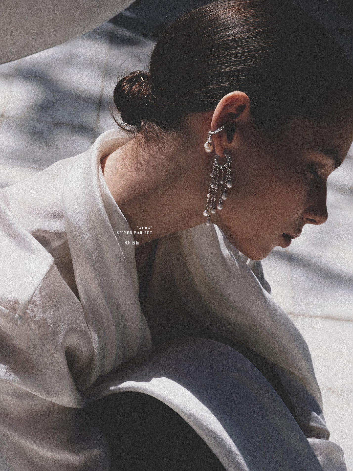 "AERA" EAR SET SILVER - Image 4