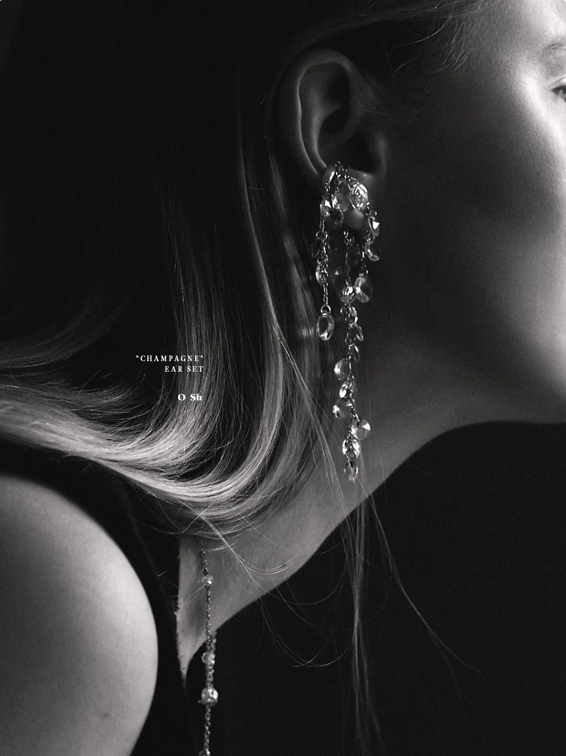 "CHAMPAGNE" EAR SET SILVER - Image 4