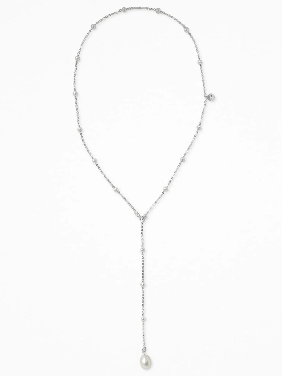 "DEUX CRAVATES" NECK SET SILVER - Image 4