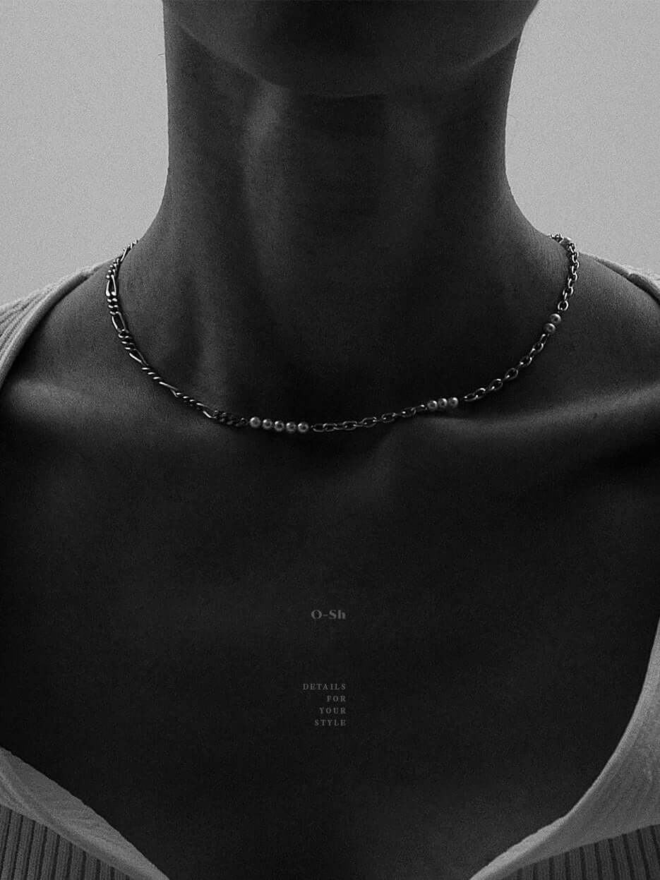 DUO CHAIN PEARL NECKLACE - Image 2