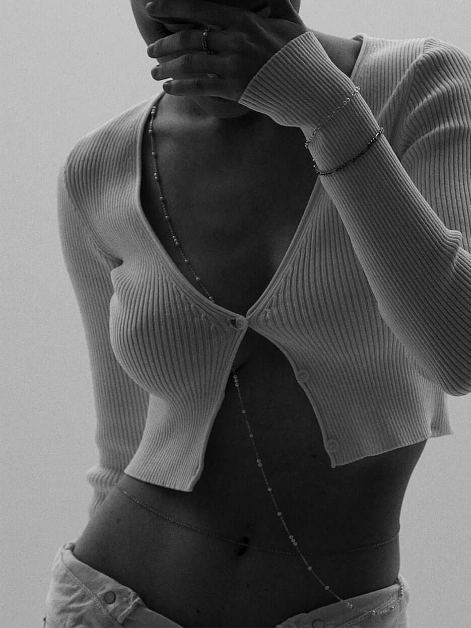 LOOP BODY CHAIN SILVER - Image 2