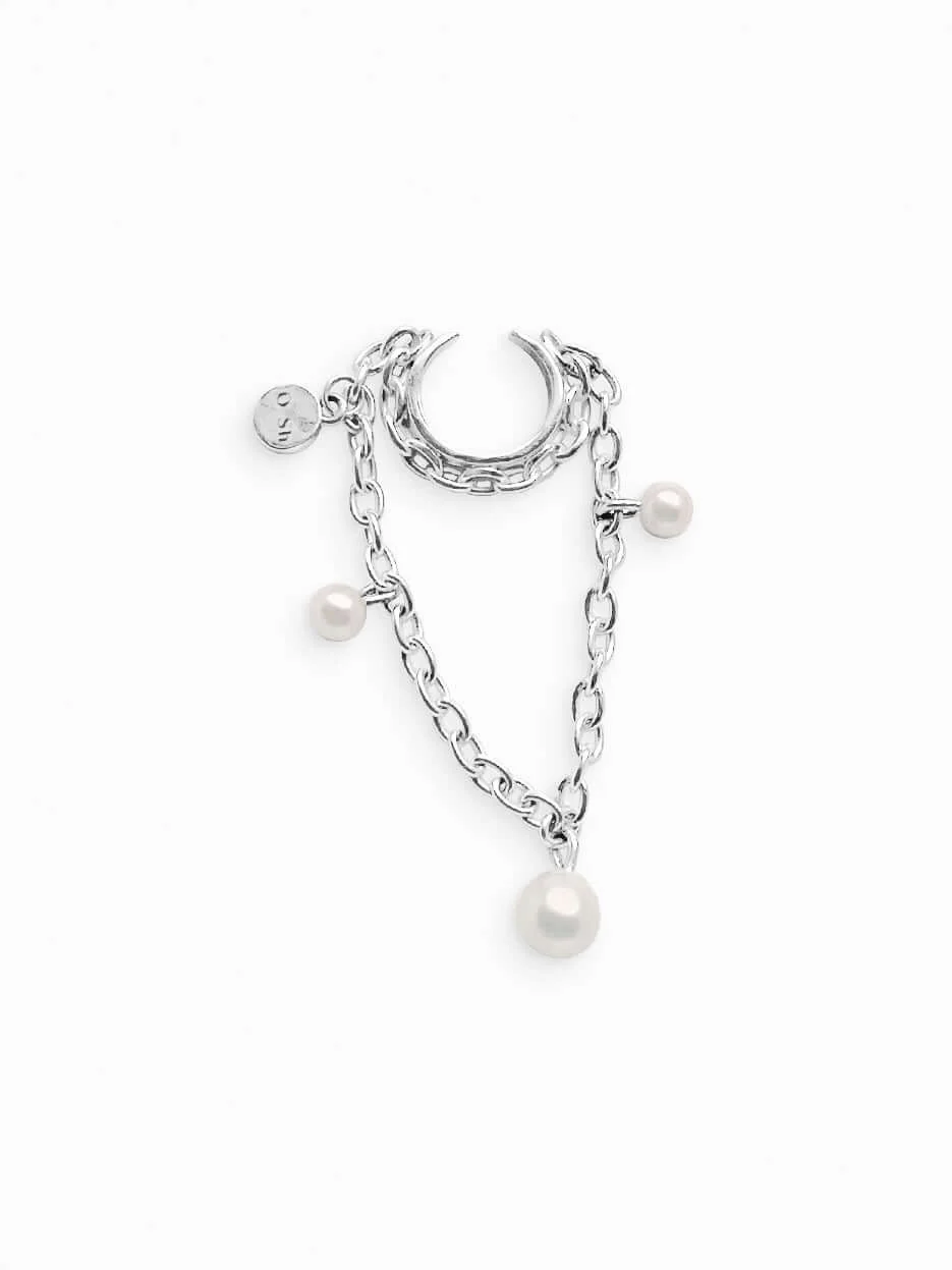 "NETIQUE" EAR SET SILVER - Image 4