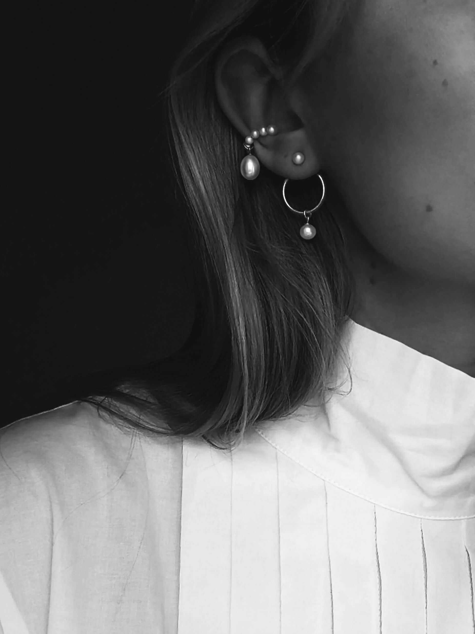 "OP" EAR SET SILVER - Image 6
