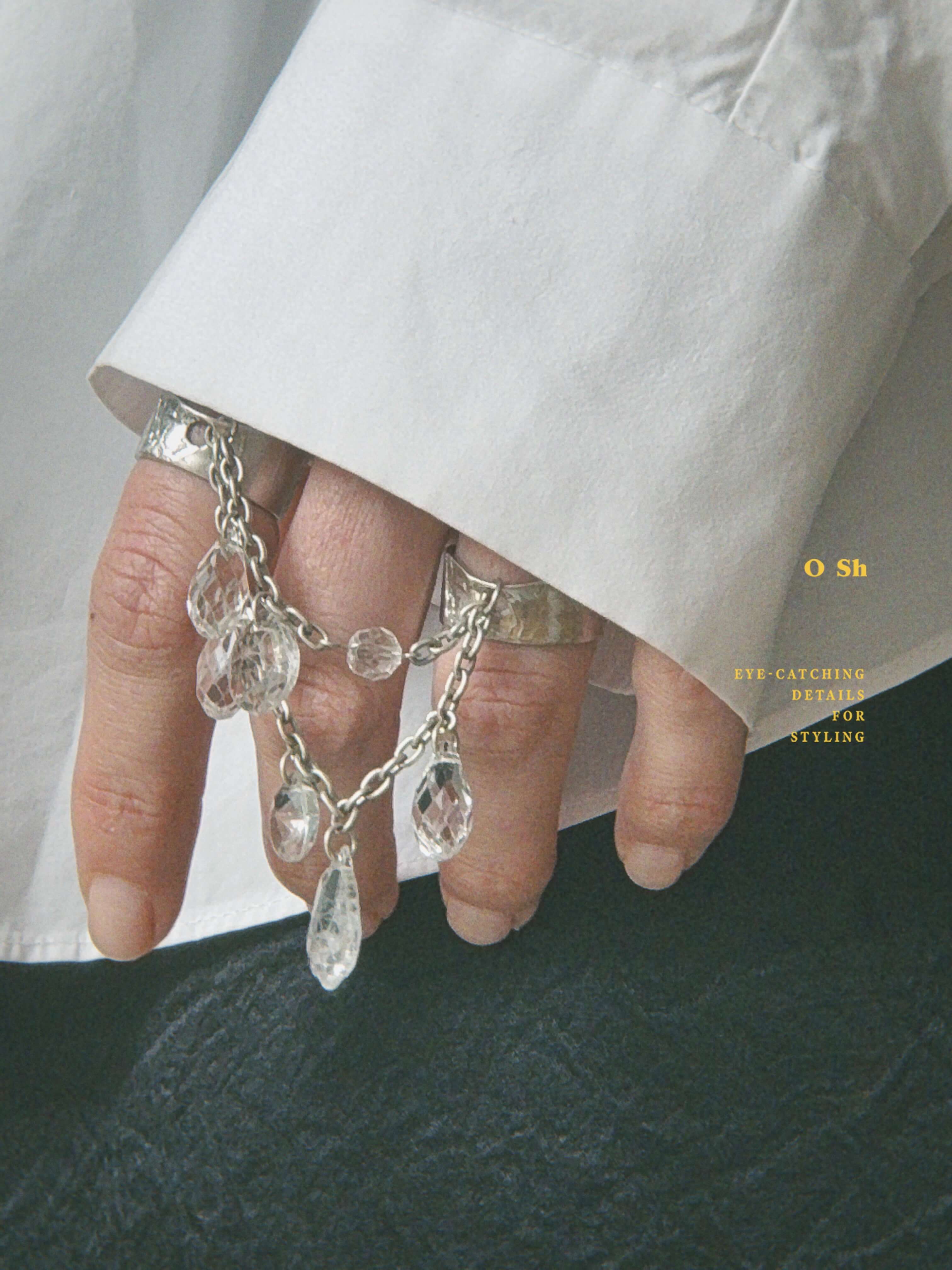 "PONT DE CRISTAL" RINGS SILVER - Image 4