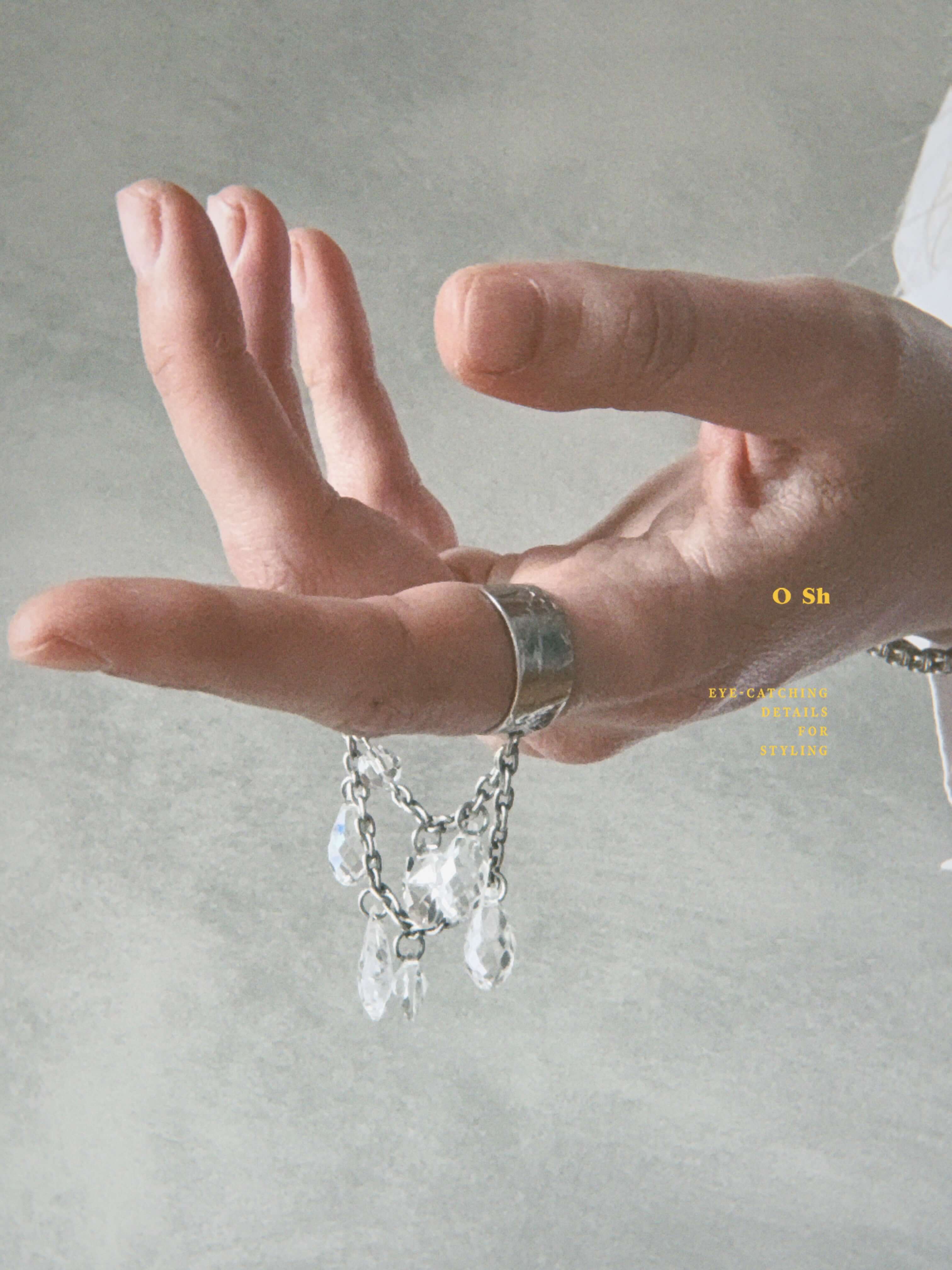 "PONT DE CRISTAL" RINGS SILVER - Image 5