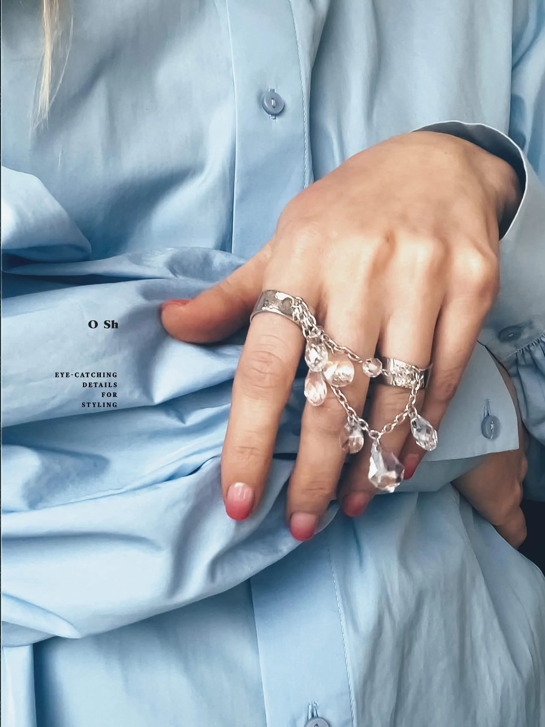 "PONT DE CRISTAL" RINGS SILVER - Image 9