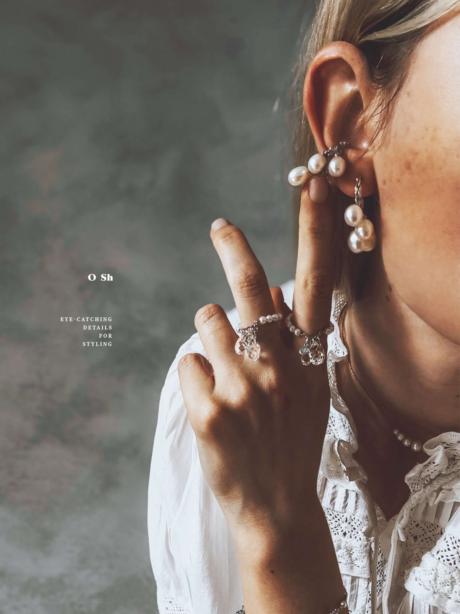 "PSHELL" EAR SET SILVER - Image 5