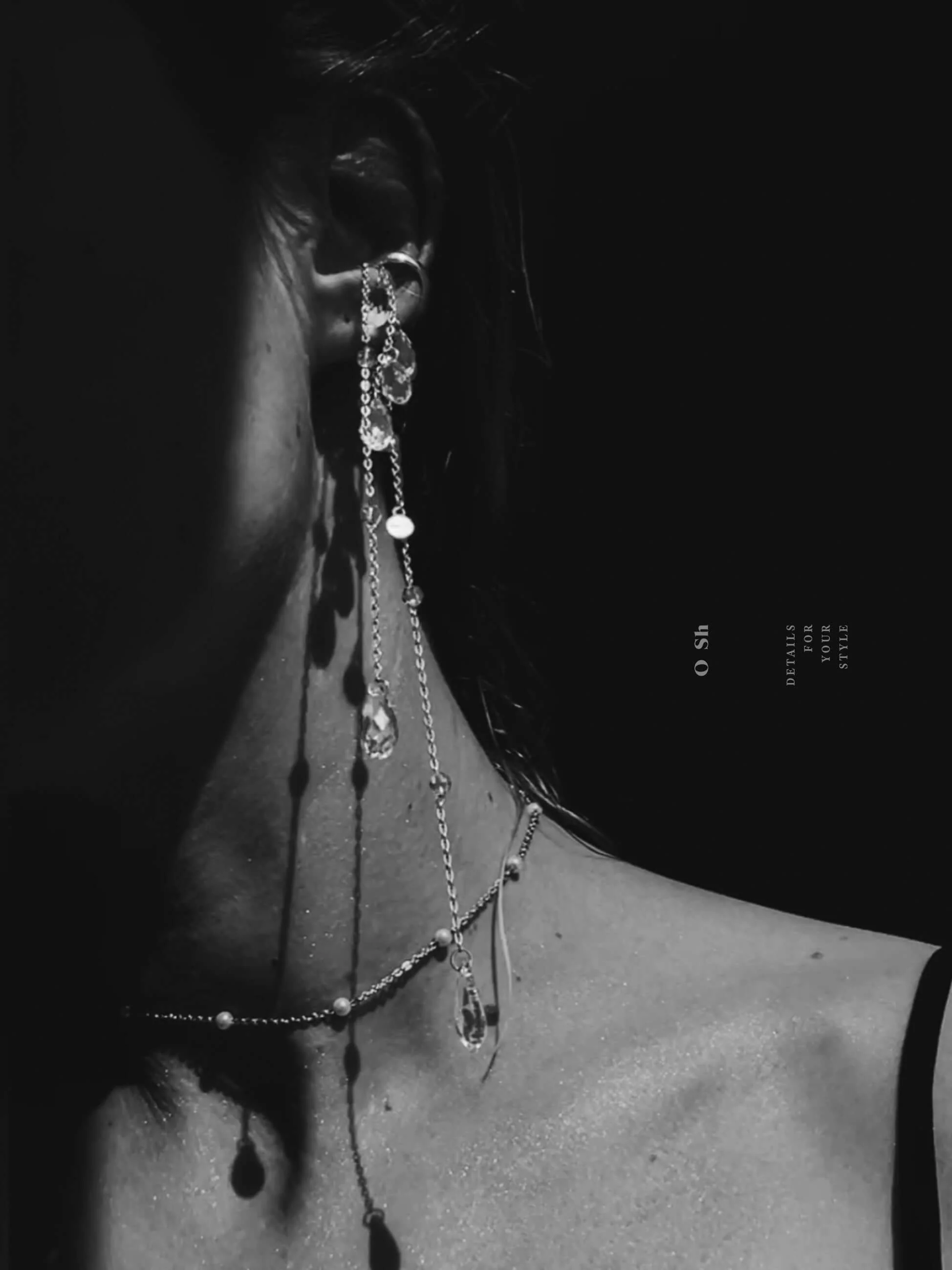 "WET" EAR SET SILVER - Image 3