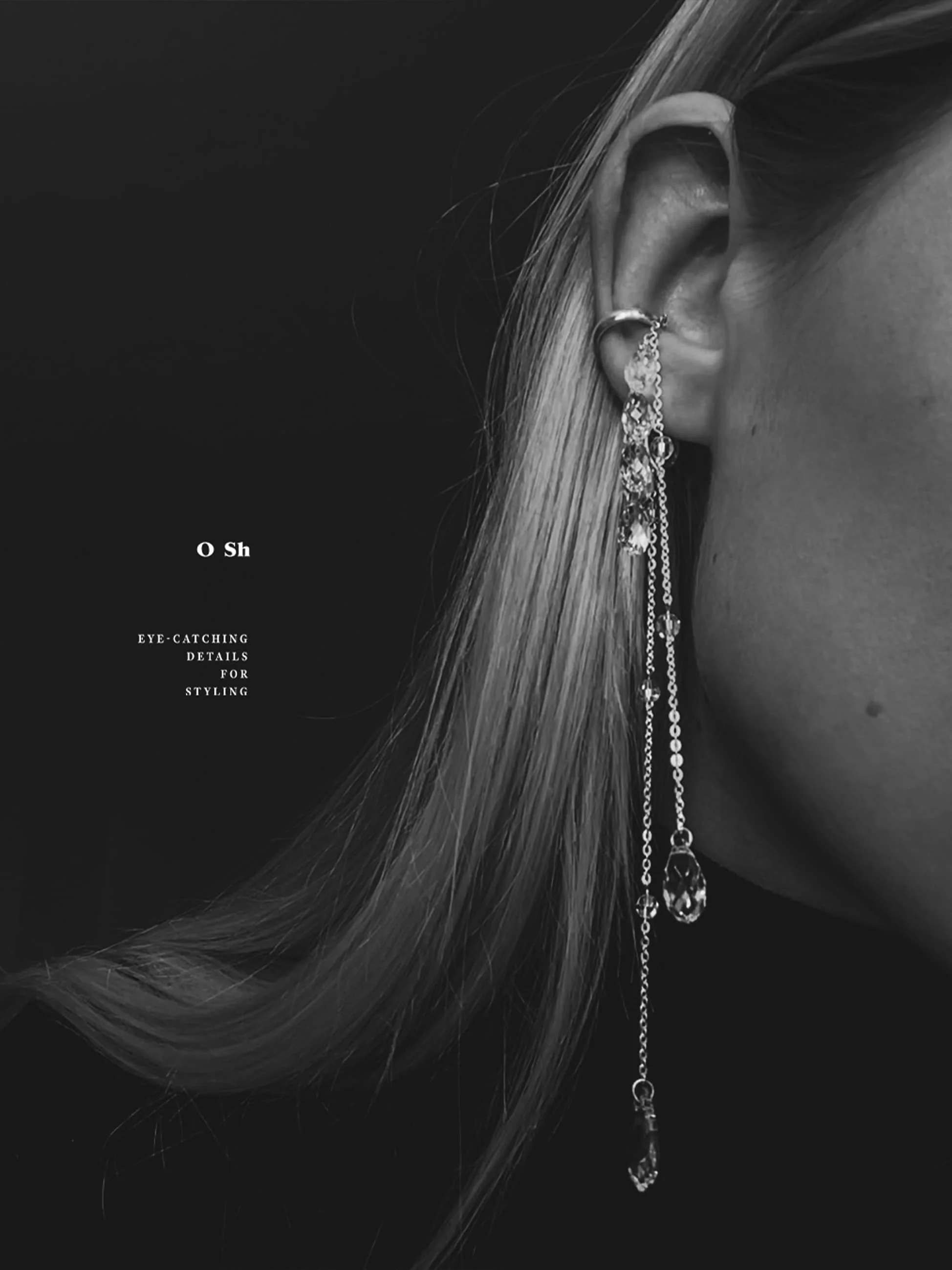"WET" EAR SET SILVER - Image 4